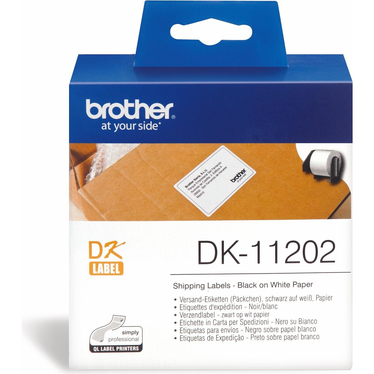 Immagine per Etichette Brother DK-11202 300PZ  62X100 mm       per QL500 QL500A QL550 QL560VP QL570 QL580N da DIMOStore