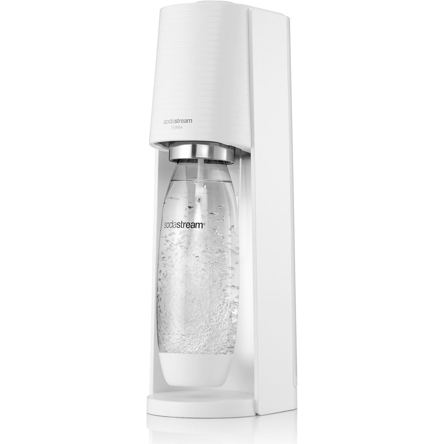 Immagine per Gasatore acqua Sodastream Terra white bianco con 1 bottiglia lavabile in lavastoviglie da 1LT + 1 ci da DIMOStore