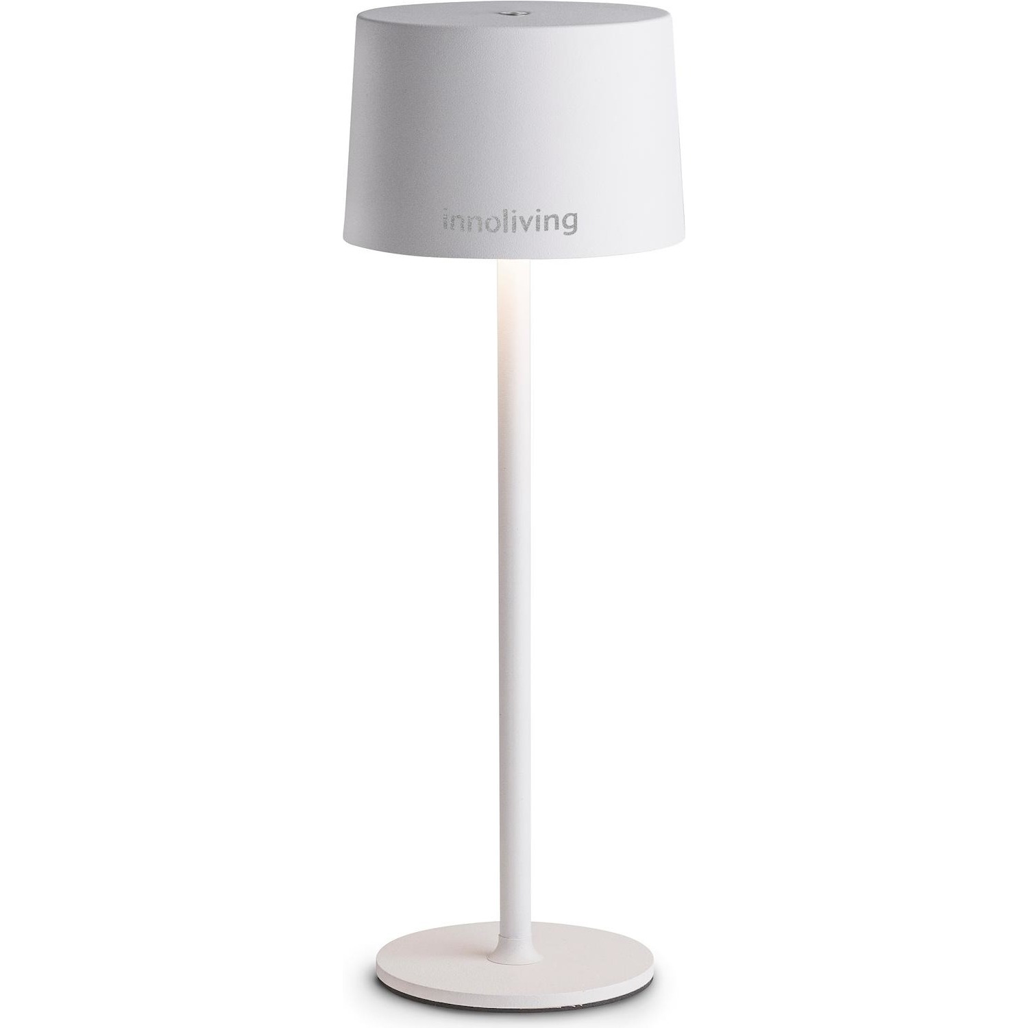 Lampada LED tavolo ricaricabile Innoliving INN-291W white bianco - DIMOStore