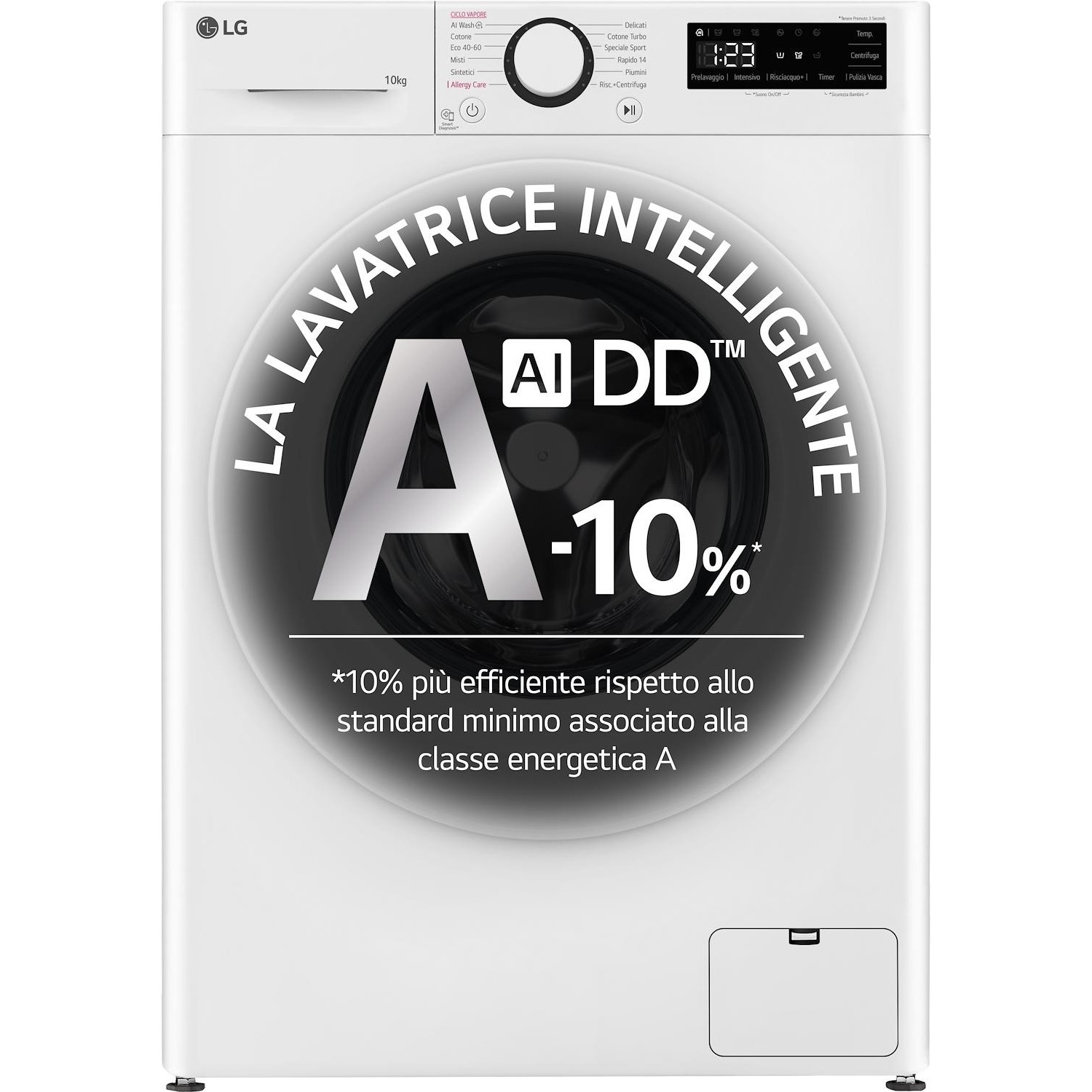 Immagine per Lavatrice frontale LG F4R3010NSWW bianco da DIMOStore