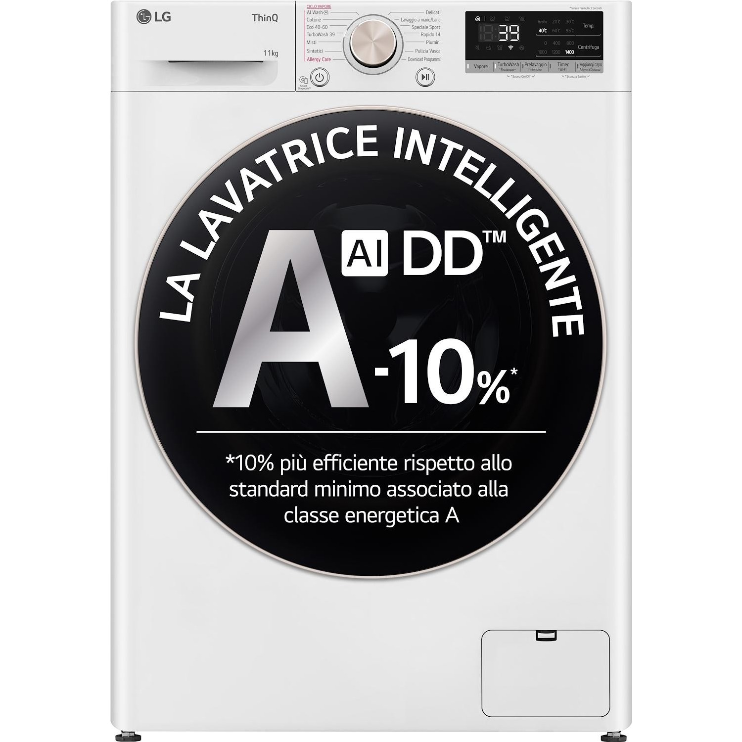 Immagine per Lavatrice frontale LG F4R7011TSWG bianco da DIMOStore