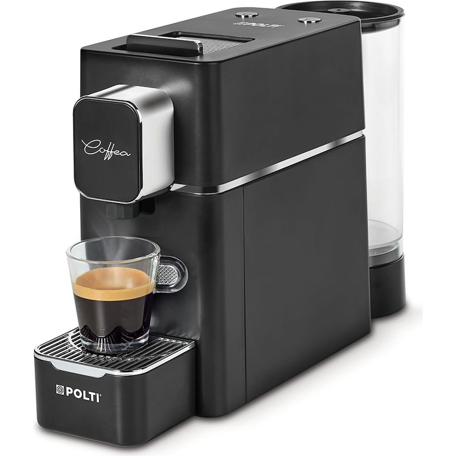 Immagine per Macchina caffe' a cialde Polti Coffea PCEU0127B con incluso kit degustazione caffe' 54 cialde black da DIMOStore
