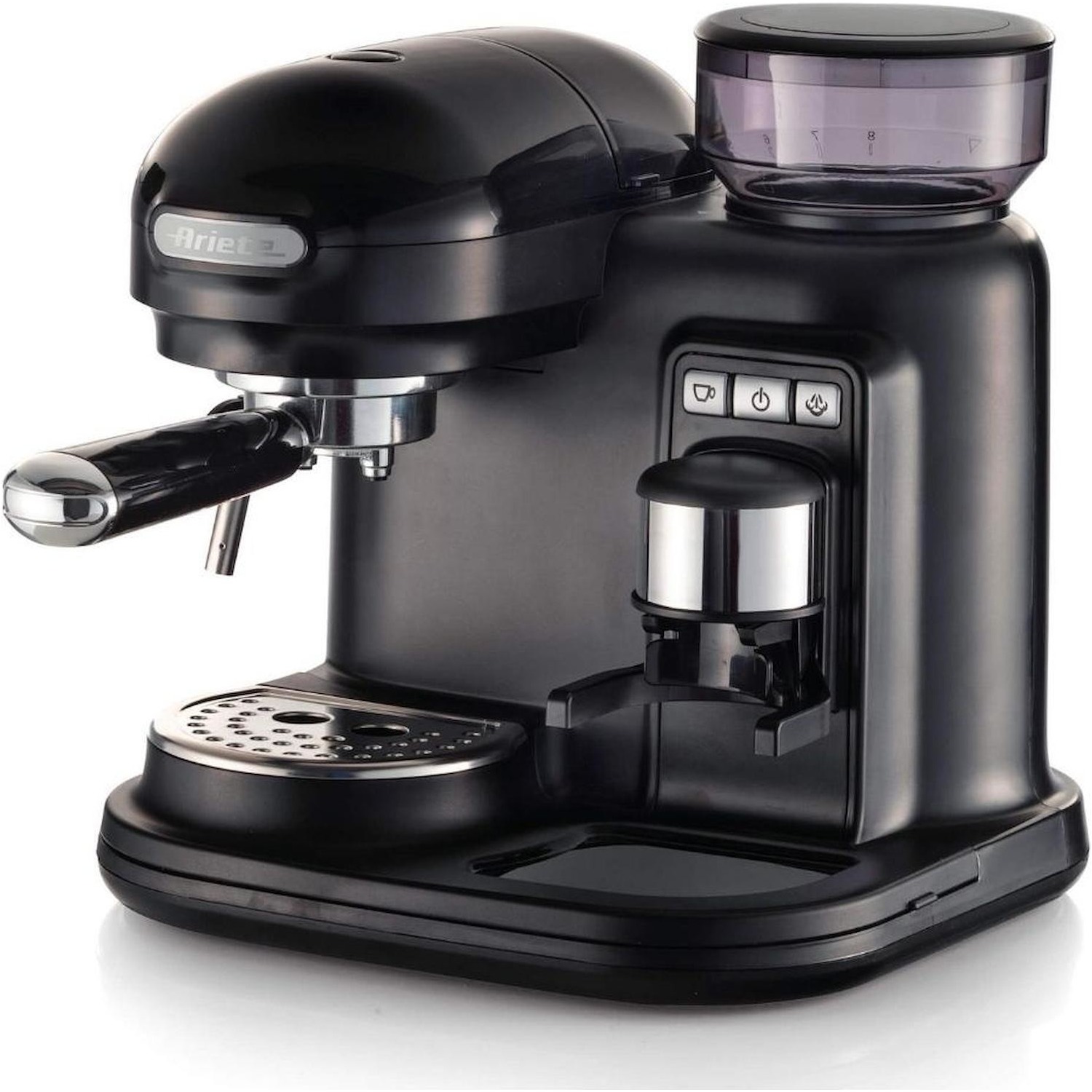 Macchina caffe' espresso Ariete 131800 con macina caffe' integrato black  nero - DIMOStore
