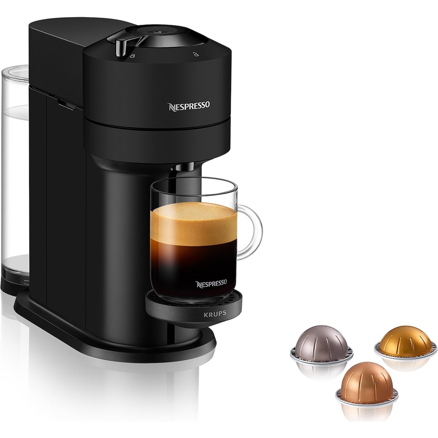 Macchina caffe' Nespresso Krups Vertuo Next XN910N black nero - DIMOStore