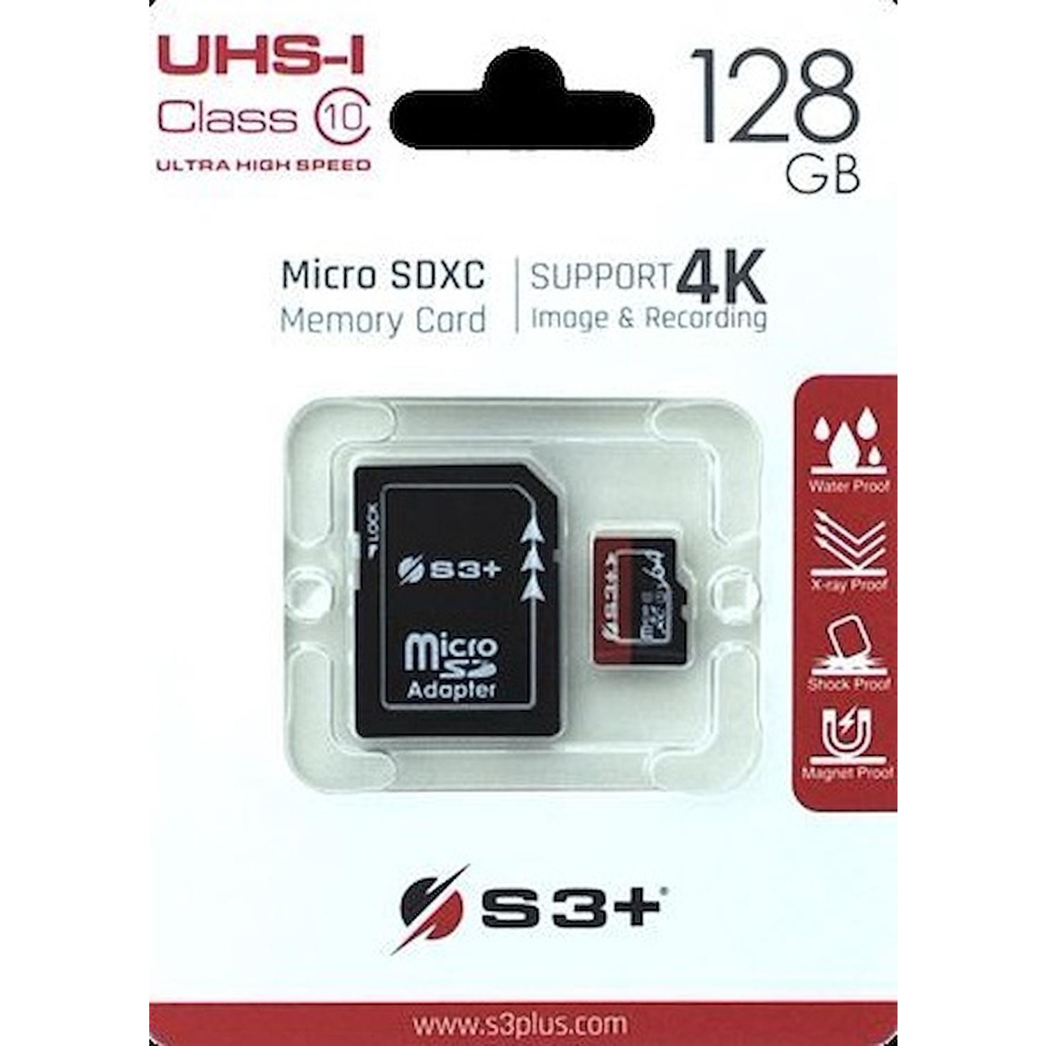 Immagine per MicroSD S3+ 128GB ultra high UHS-1 con adattatore SD da DIMOStore