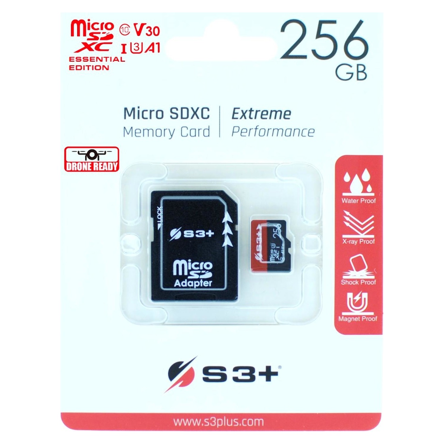 Immagine per MicroSD S3+ 256GB ultra high UHS-1 con adattatore SD da DIMOStore