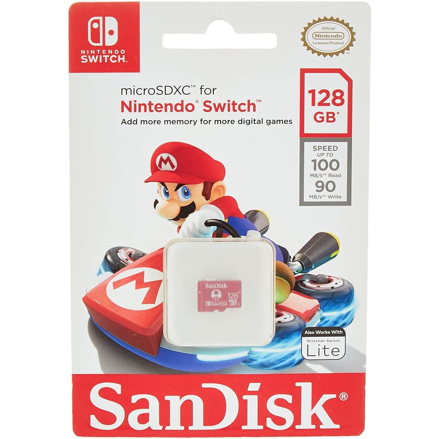 Immagine per MicroSD Sandisk per Nintendo Switch 128Gb XC da DIMOStore