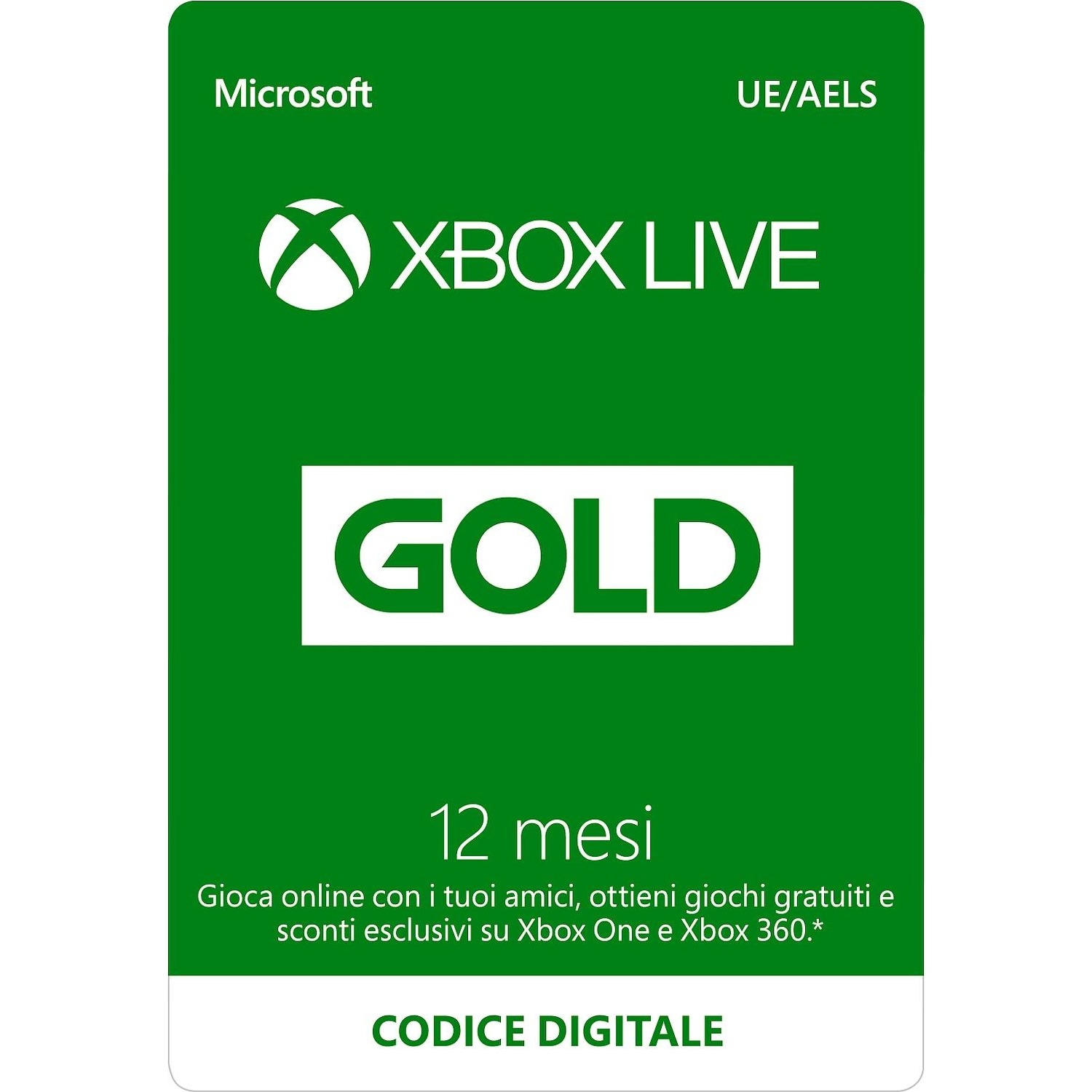 Immagine per Microsoft Xbox Live Gold 12 mesi CARD da DIMOStore
