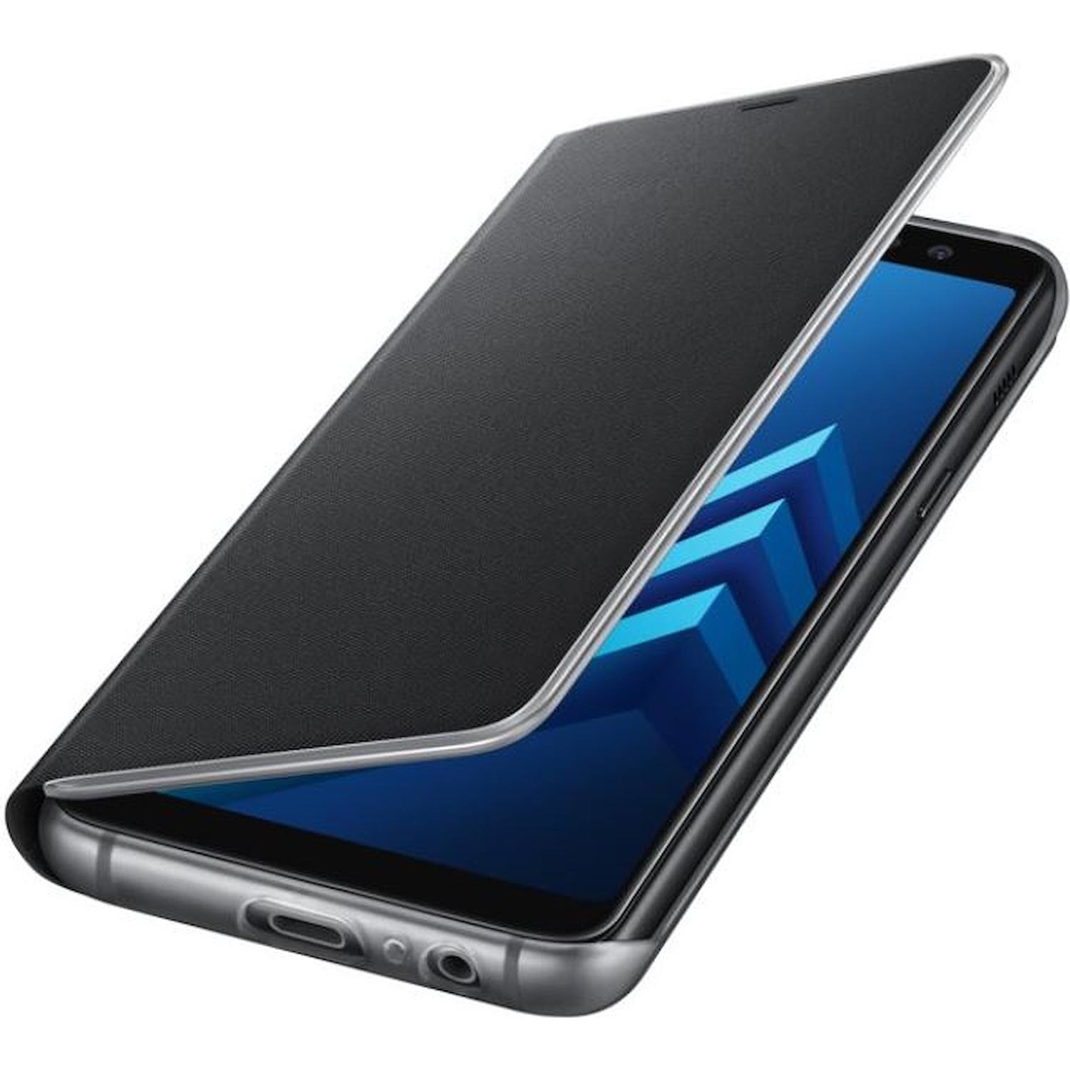 Immagine per Neon Flip cover Samsung per A8 black da DIMOStore
