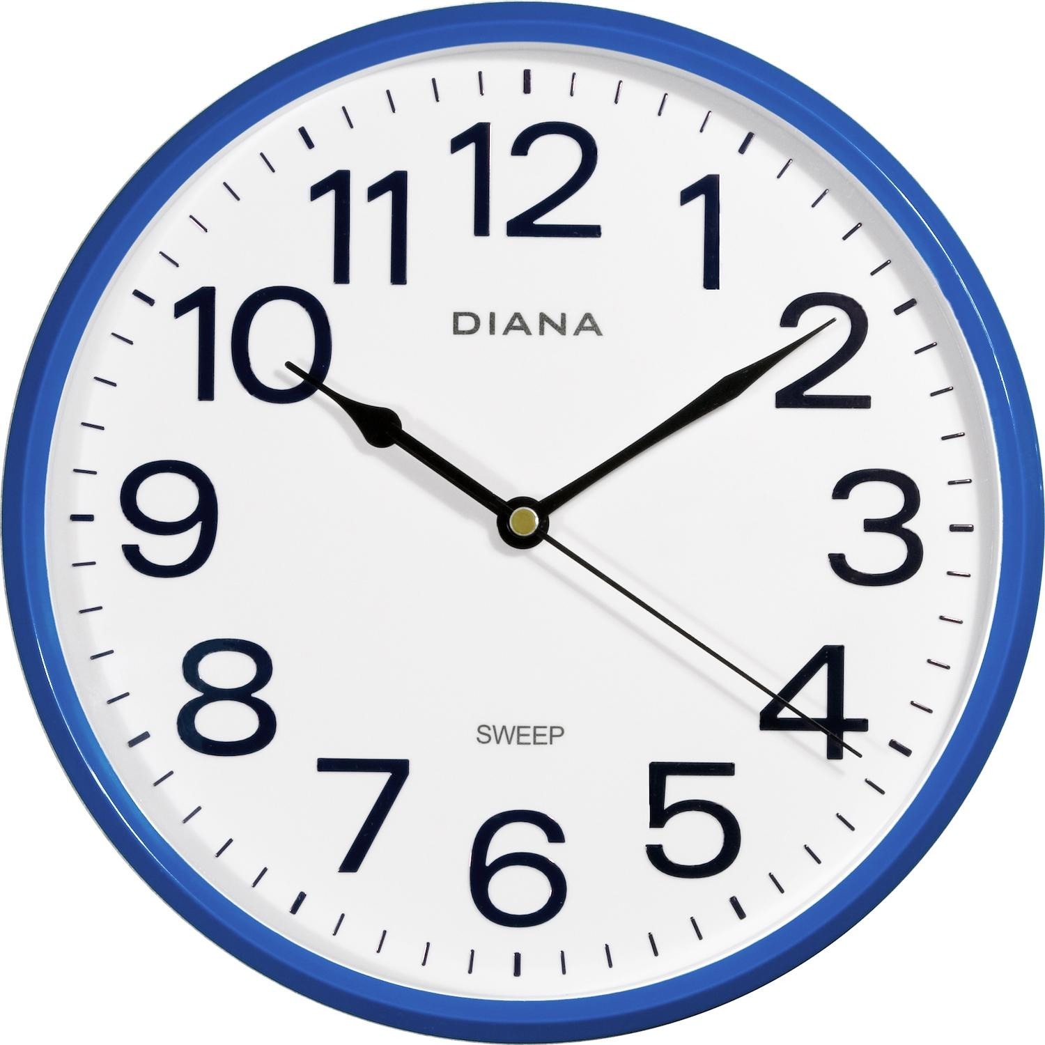 Immagine per Orologio da muro Diana 111739 movimento silenzioso diametro 255mm blu da DIMOStore