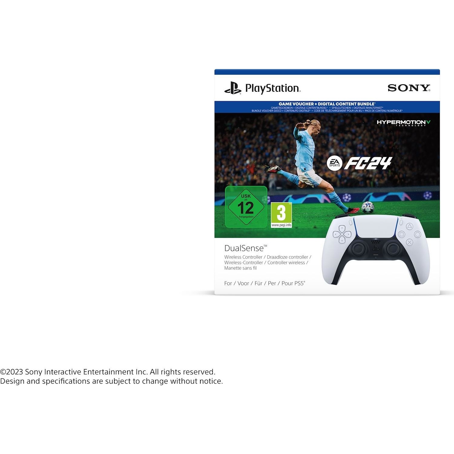 Immagine per Playstation PS5 Pad Dualsense White + Gioco PS5 FC24 (Voucher) da DIMOStore