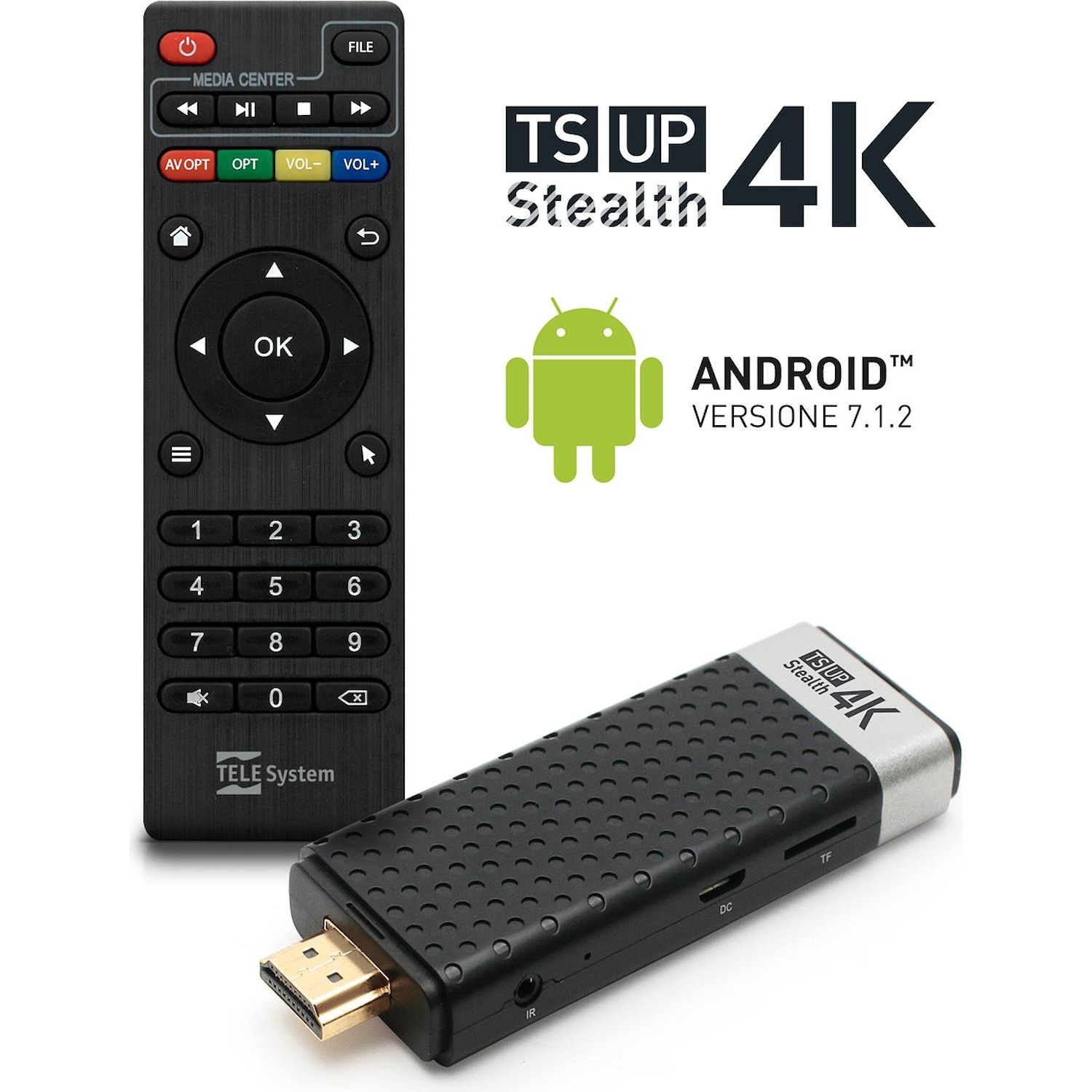 Immagine per Smart Box Android 4K UHD TELE System TSUP4KSTEALTHHDMI Direct da DIMOStore