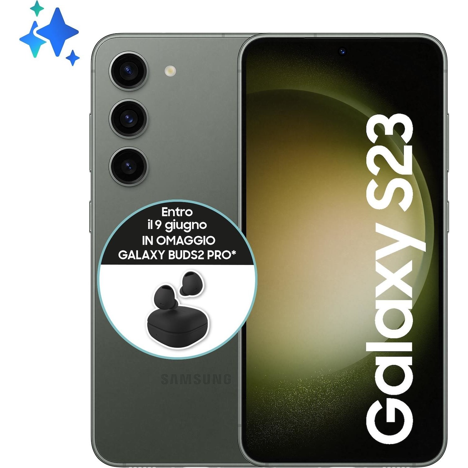 Immagine per Smartphone Samsung Galaxy S23 128GB botanic green verde da DIMOStore