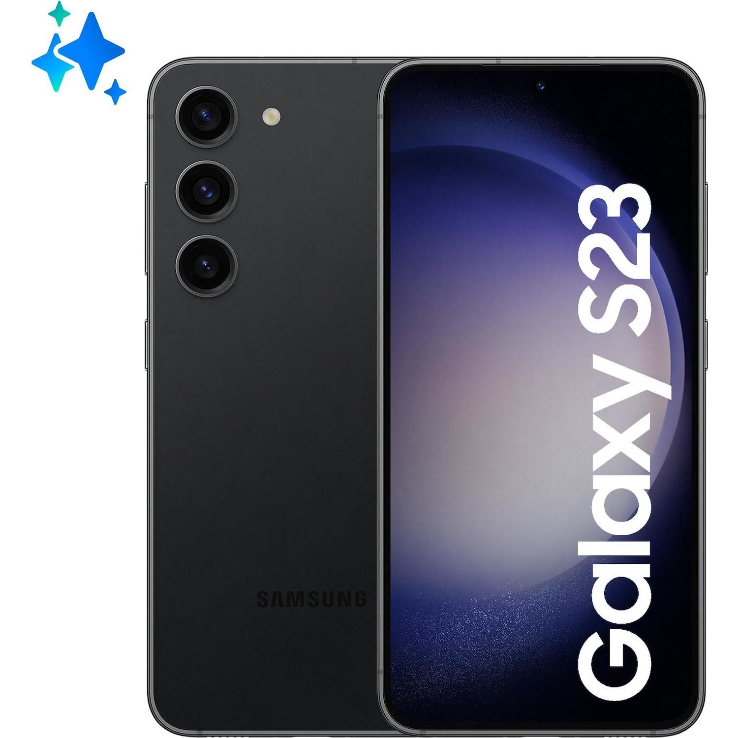 Immagine per Smartphone Samsung Galaxy S23 256GB phantom black nero da DIMOStore