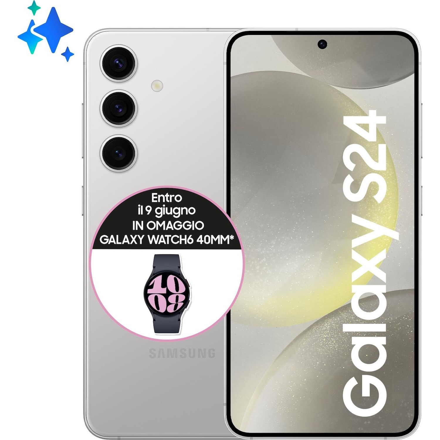 Immagine per Smartphone Samsung Galaxy S24 256GB marble gray   grigio da DIMOStore