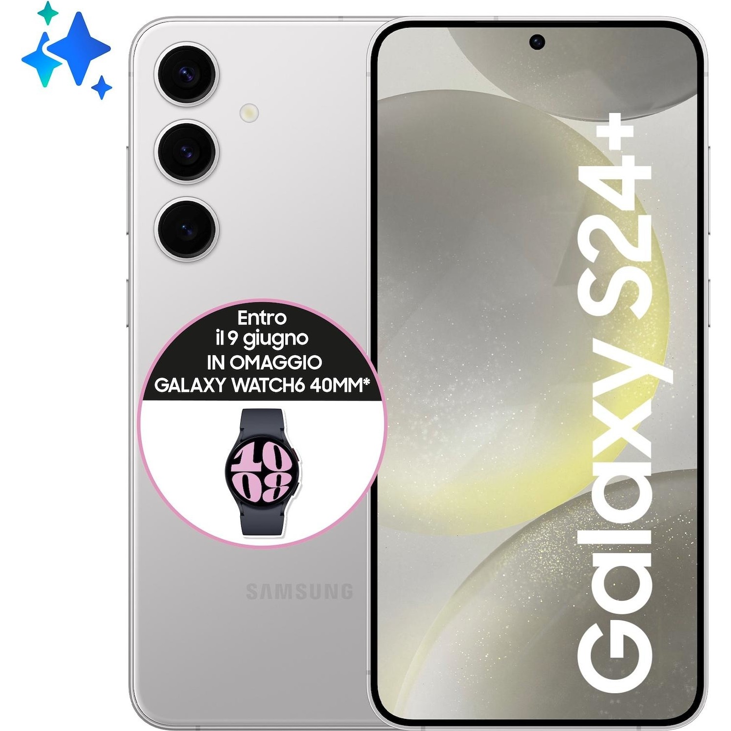 Immagine per Smartphone Samsung Galaxy S24+ 256GB marble gray  grigio da DIMOStore