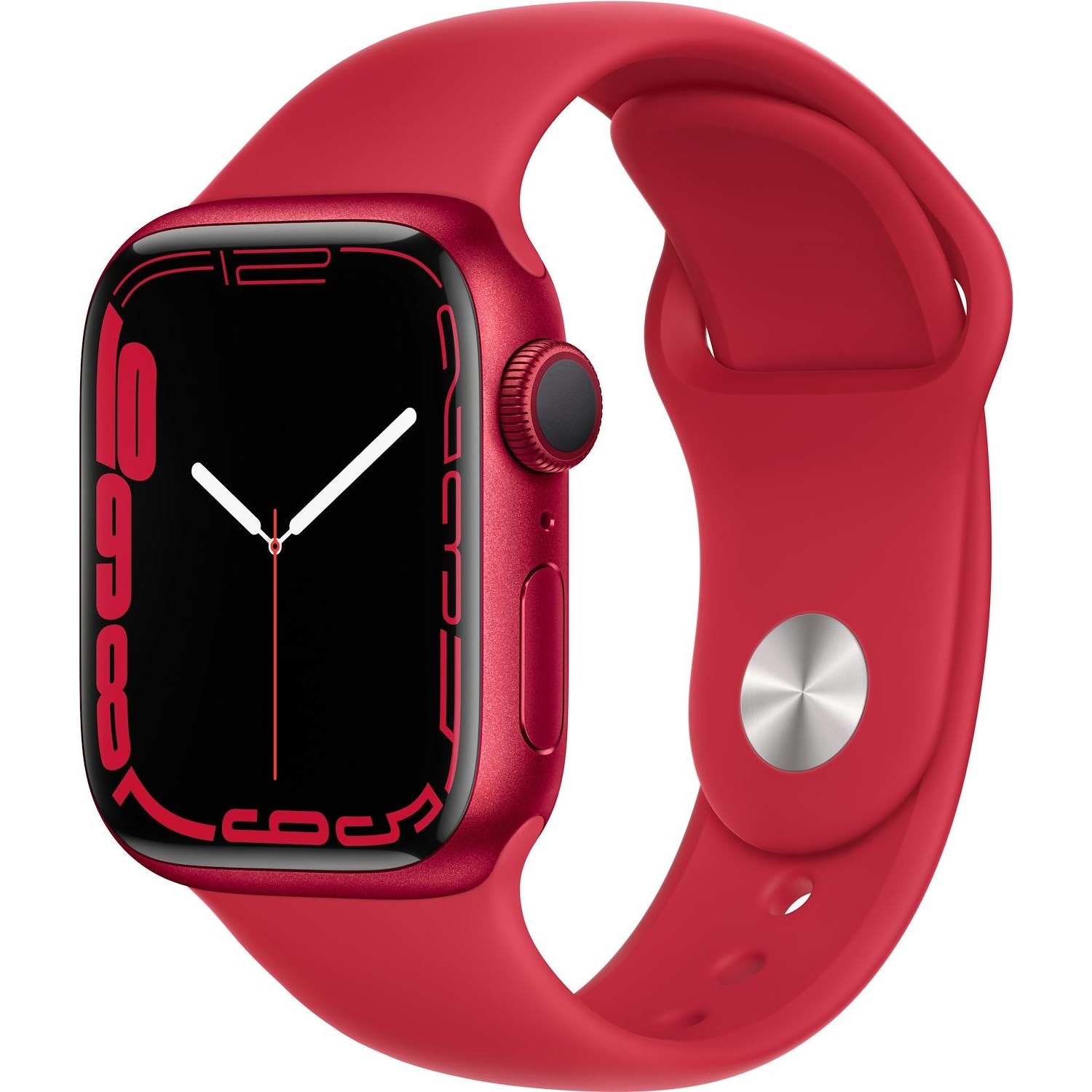 Immagine per Smartwatch Apple Watch Serie 7 GPS cassa 41mm in alluminio rosso con cinturino sport rosso da DIMOStore