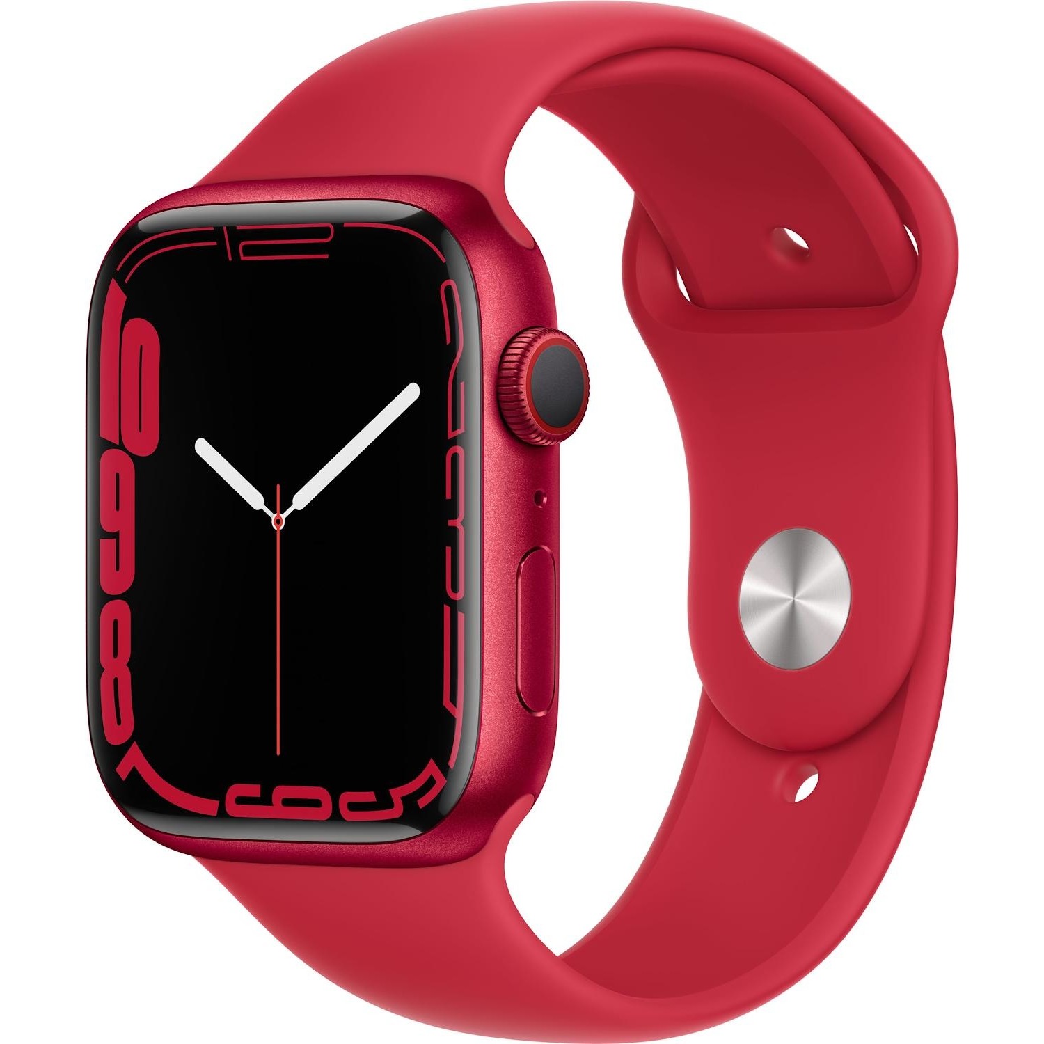 Immagine per Smartwatch Apple Watch Serie 7 GPS+cellular cassa 45mm in alluminio rosso con cinturino sport rosso da DIMOStore