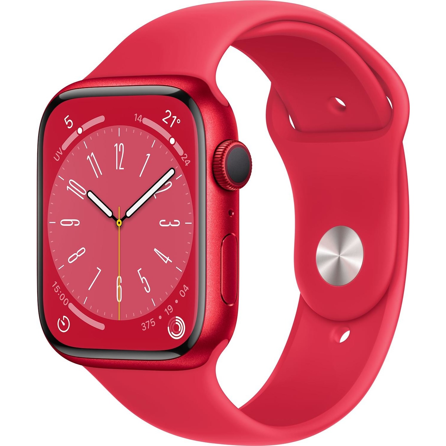 Immagine per Smartwatch Apple Watch Serie 8 GPS cassa 45mm in alluminio rosso con cinturino sport rosso da DIMOStore