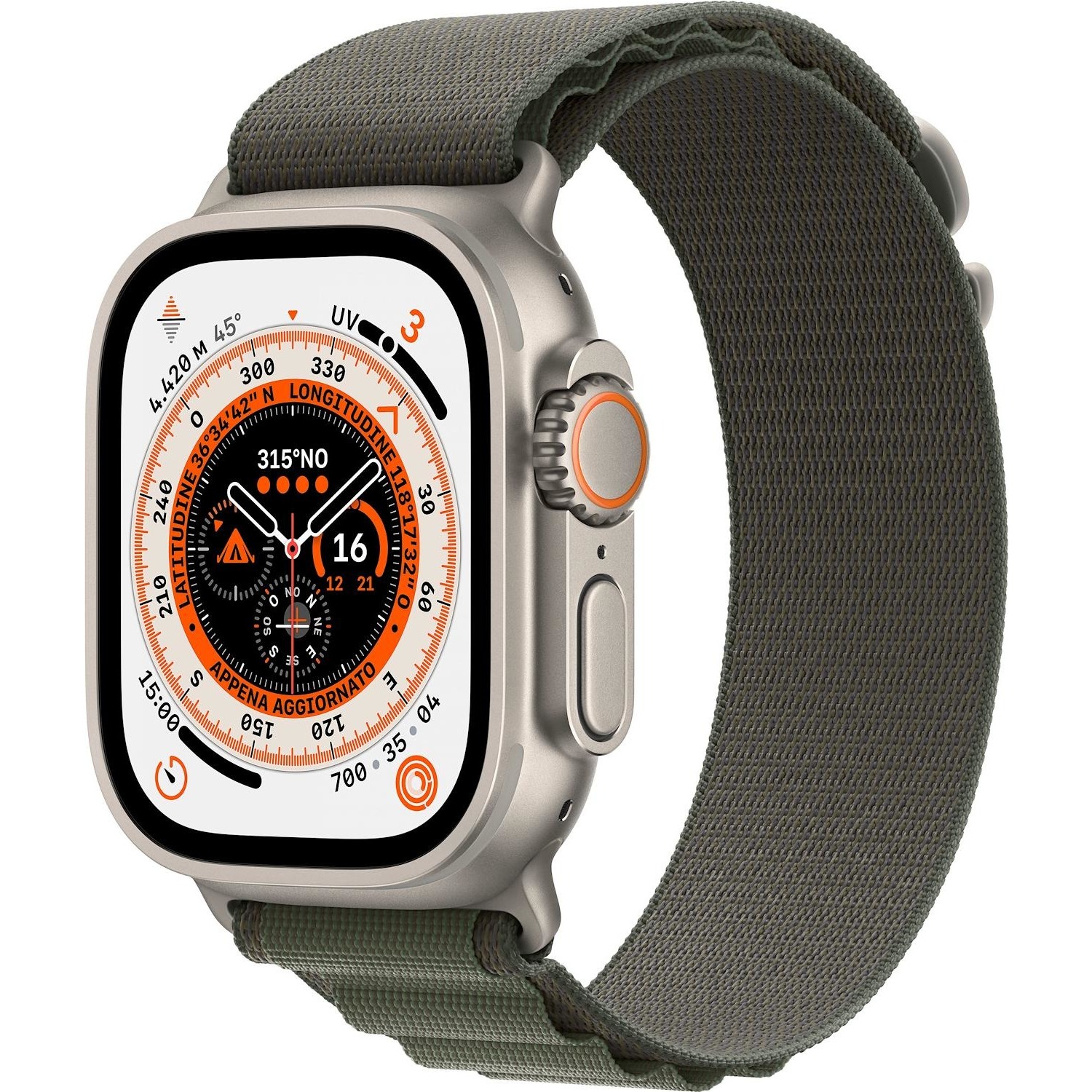 Immagine per Smartwatch Apple Watch Ultra GPS+Cellular cassa 49mm in titanio con cinturino alpine loop taglia M g da DIMOStore