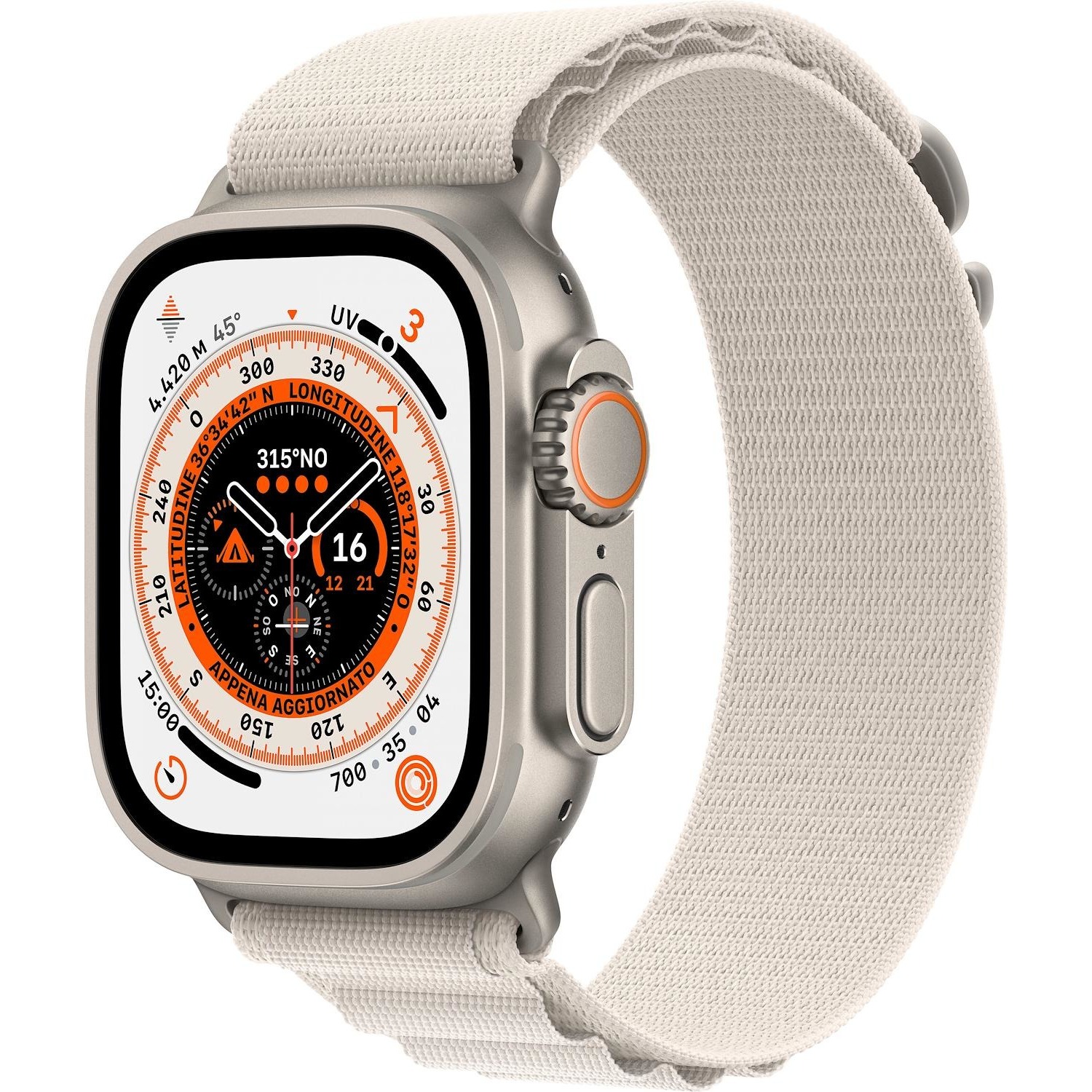Immagine per Smartwatch Apple Watch Ultra GPS+Cellular cassa 49mm in titanio con cinturino alpine loop taglia S s da DIMOStore
