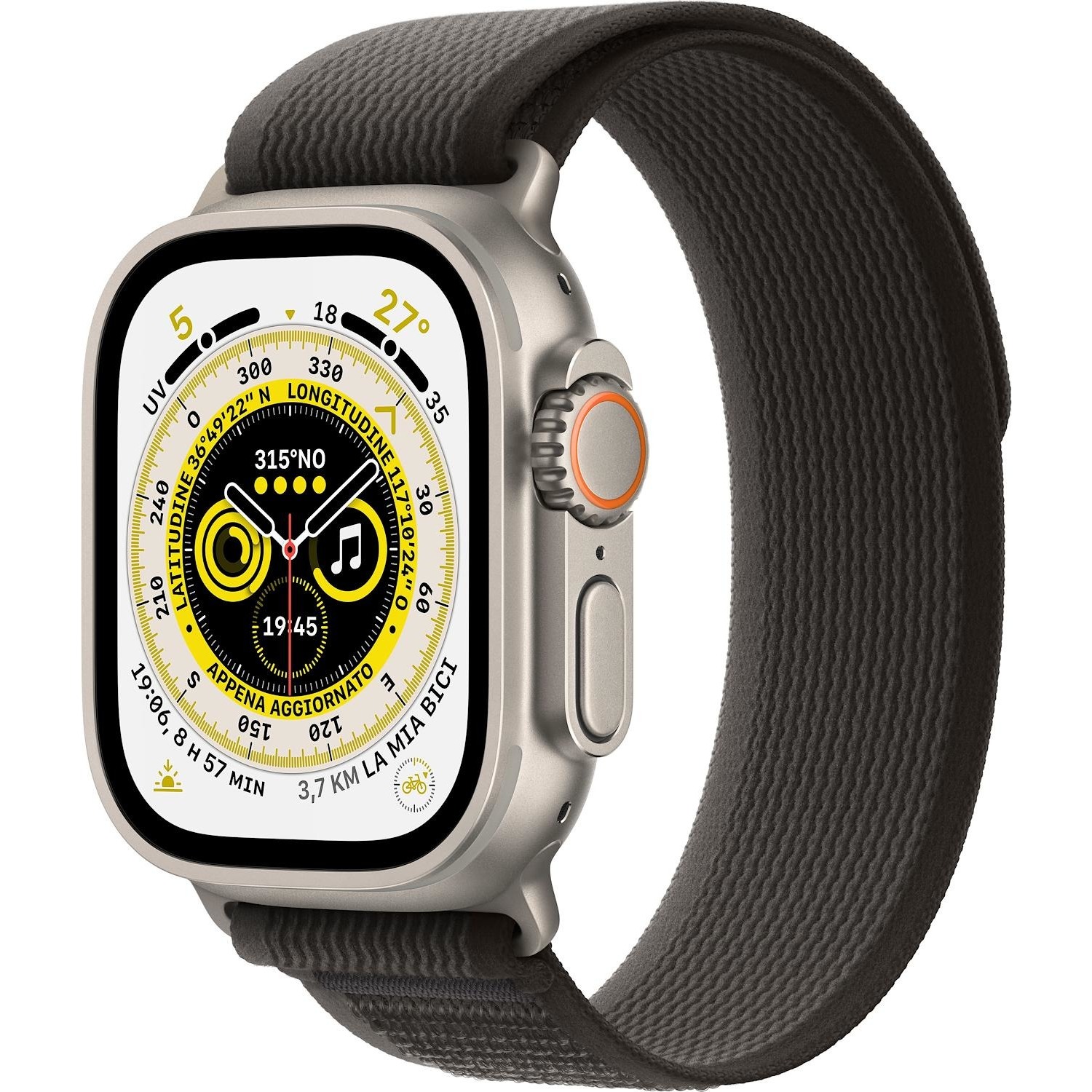 Immagine per Smartwatch Apple Watch Ultra GPS+Cellular cassa 49mm in titanio con cinturino trail loop taglia M/L da DIMOStore