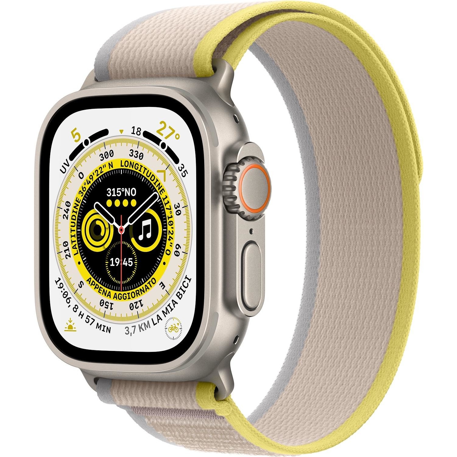 Immagine per Smartwatch Apple Watch Ultra GPS+Cellular cassa 49mm in titanio con cinturino trail loop taglia S/M da DIMOStore