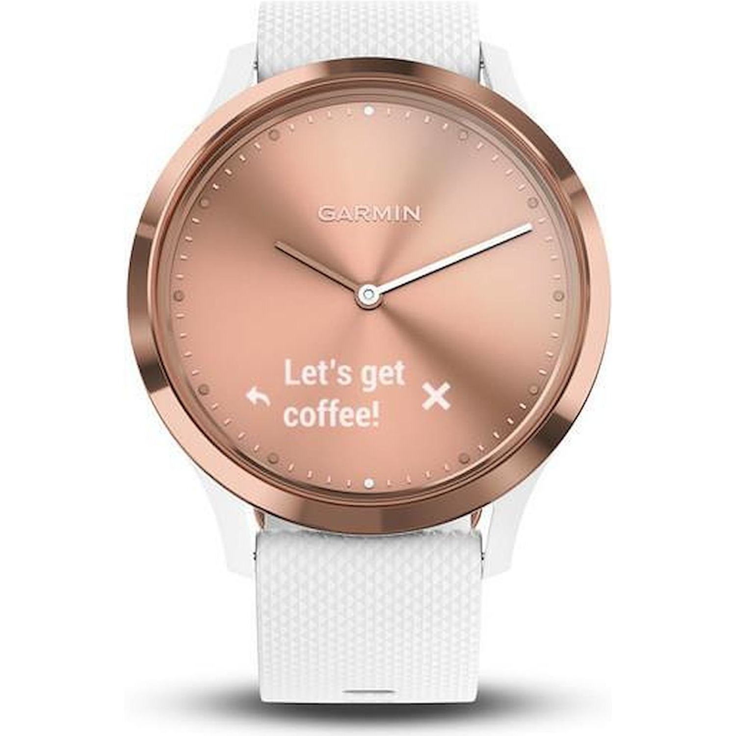 Immagine per Smartwatch Garmin Vivomove ghiera rose gold cinturino white bianco da DIMOStore