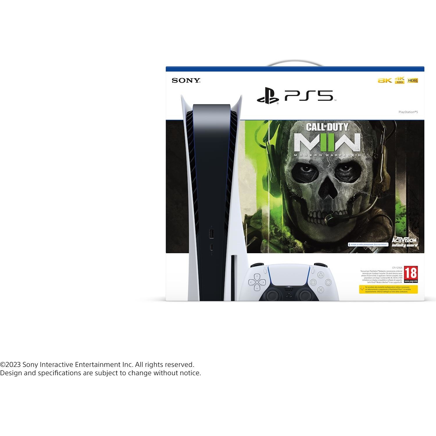 Immagine per Sony PlayStation 5 PS5 Disc Edition + Gioco PS5 Call Of Duty Modern Warfare II (Voucher) da DIMOStore