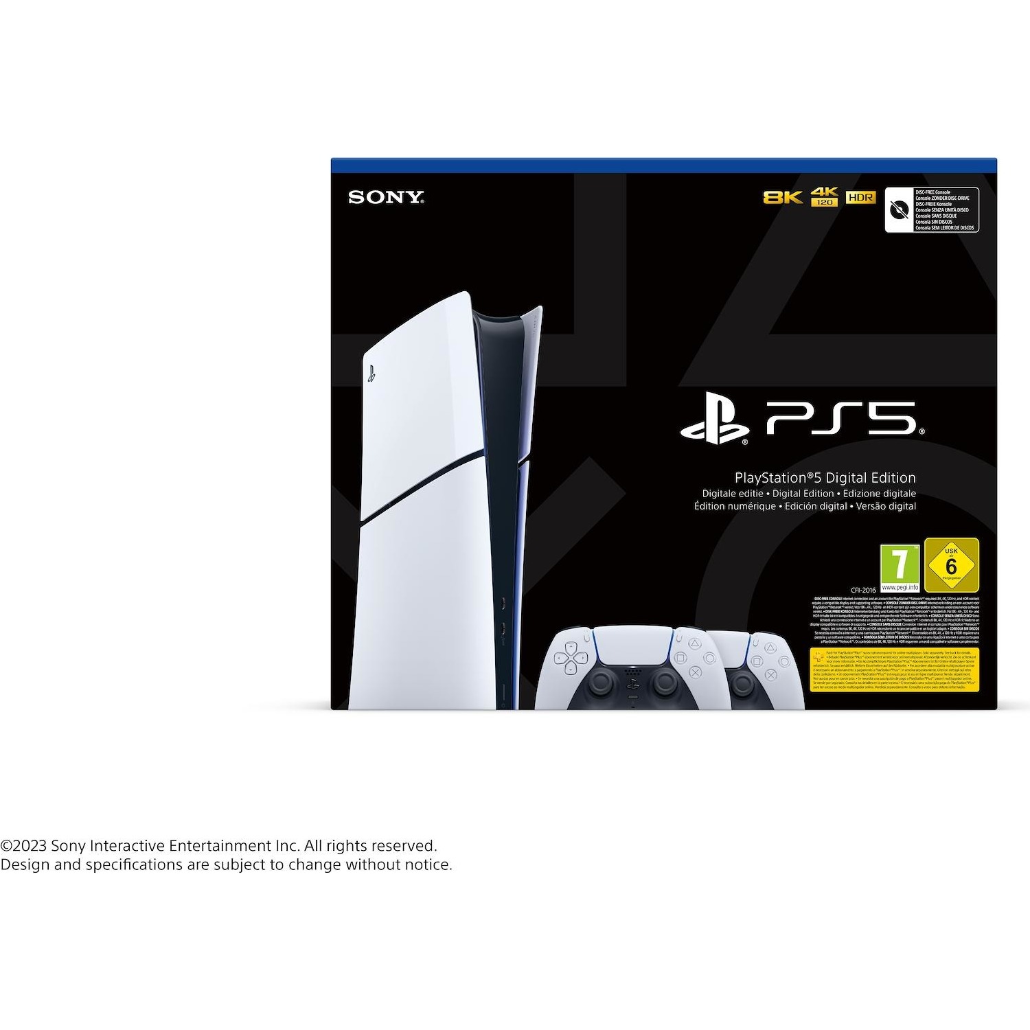 Immagine per Sony PlayStation PS5 Digital Slim + 2° Controller DualSense White da DIMOStore