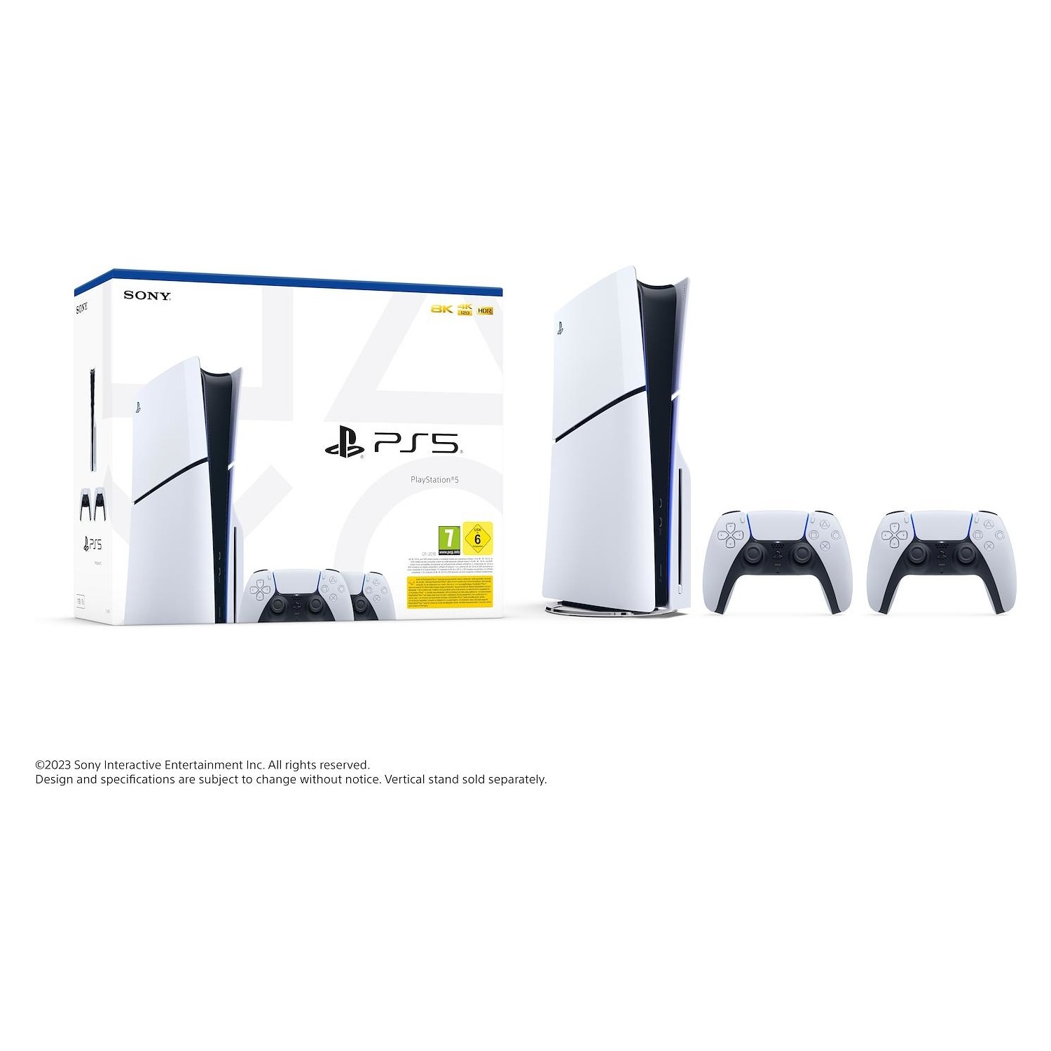 Immagine per Sony PlayStation PS5 Disc Slim + 2° Controller DualSense White da DIMOStore