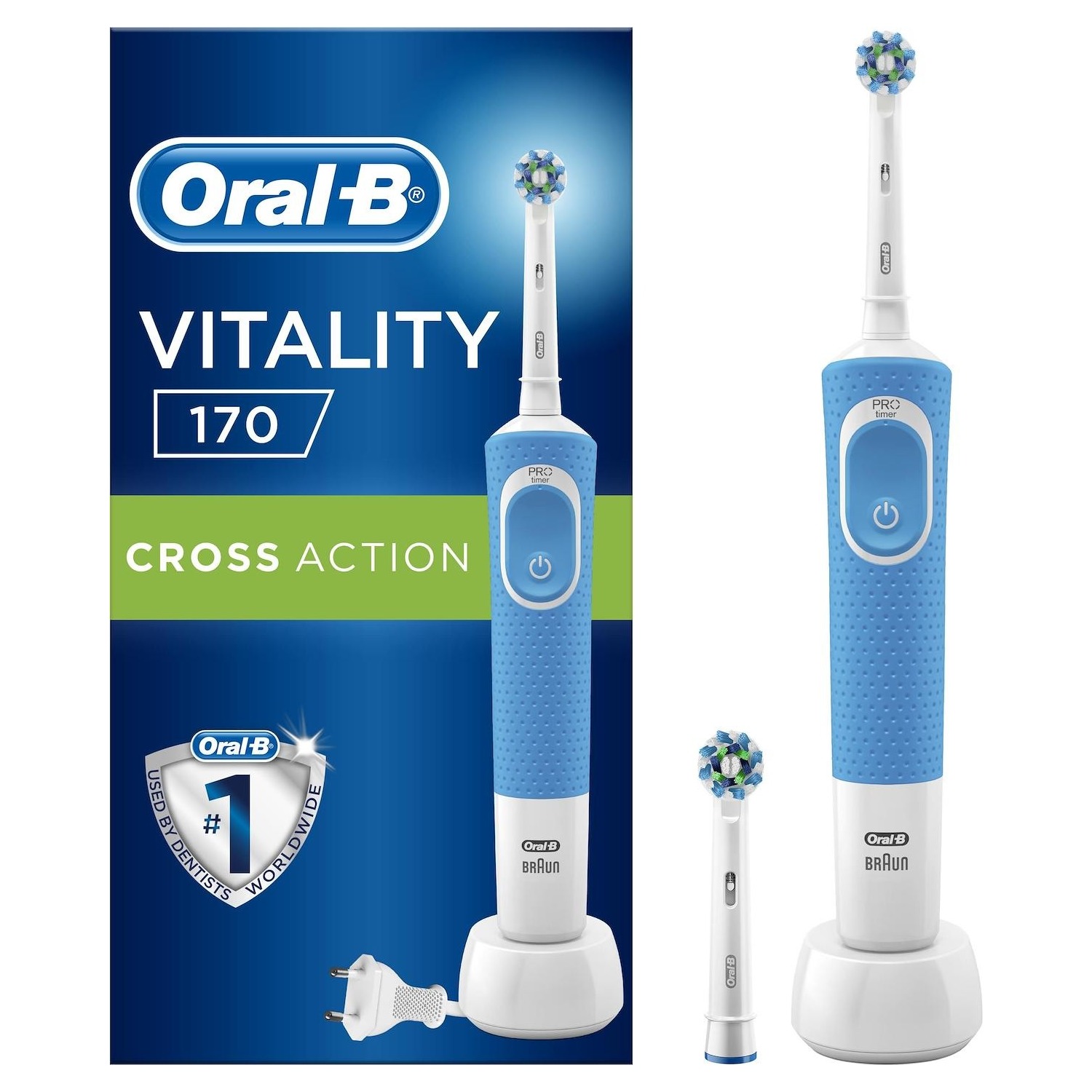 Immagine per Spazzolino elettrico Braun Oral-B Vitality D170 cross action blu da DIMOStore
