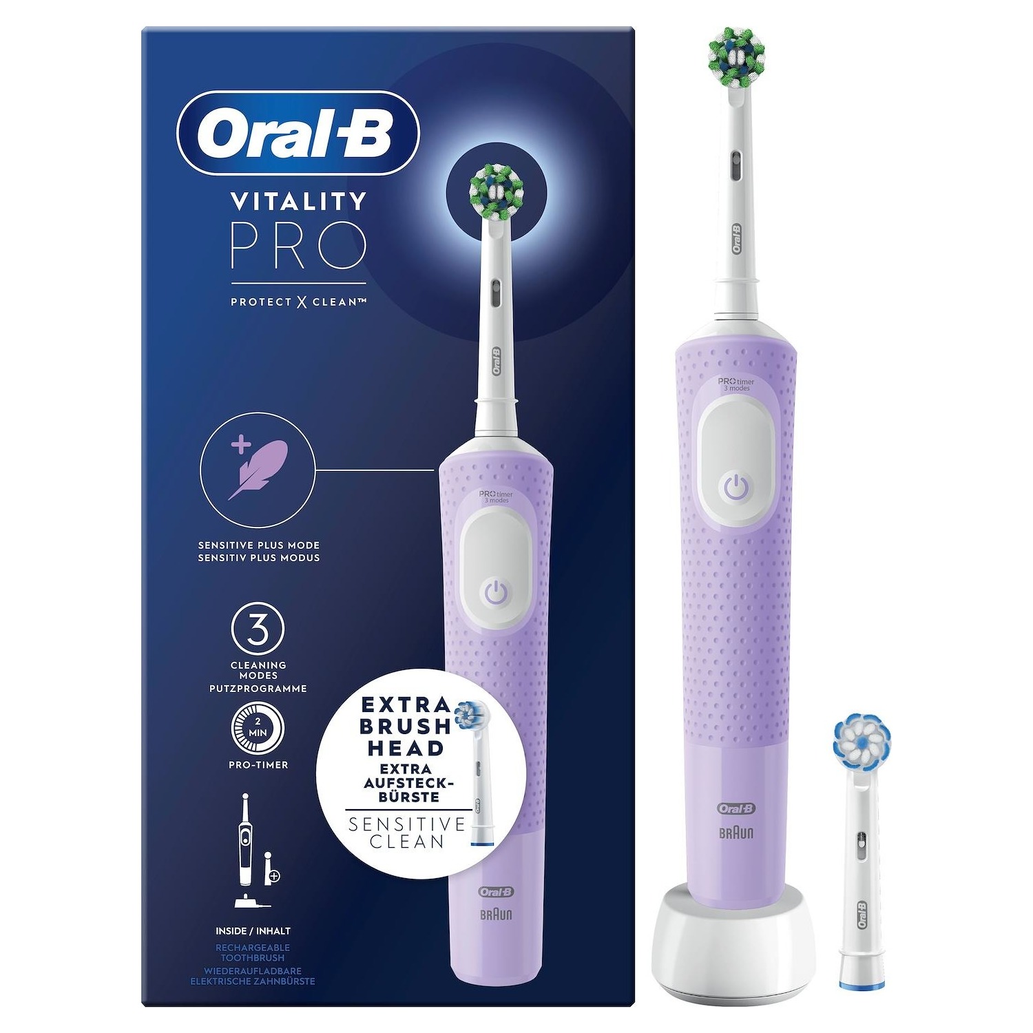 Immagine per Spazzolino elettrico Braun Oral-B Vitality Pro lilla da DIMOStore