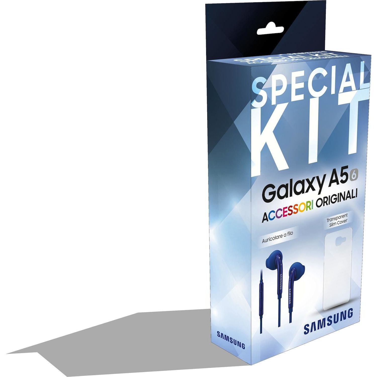 Immagine per Special pack Samsung per Galaxy A5 blu cover +    auricolare da DIMOStore