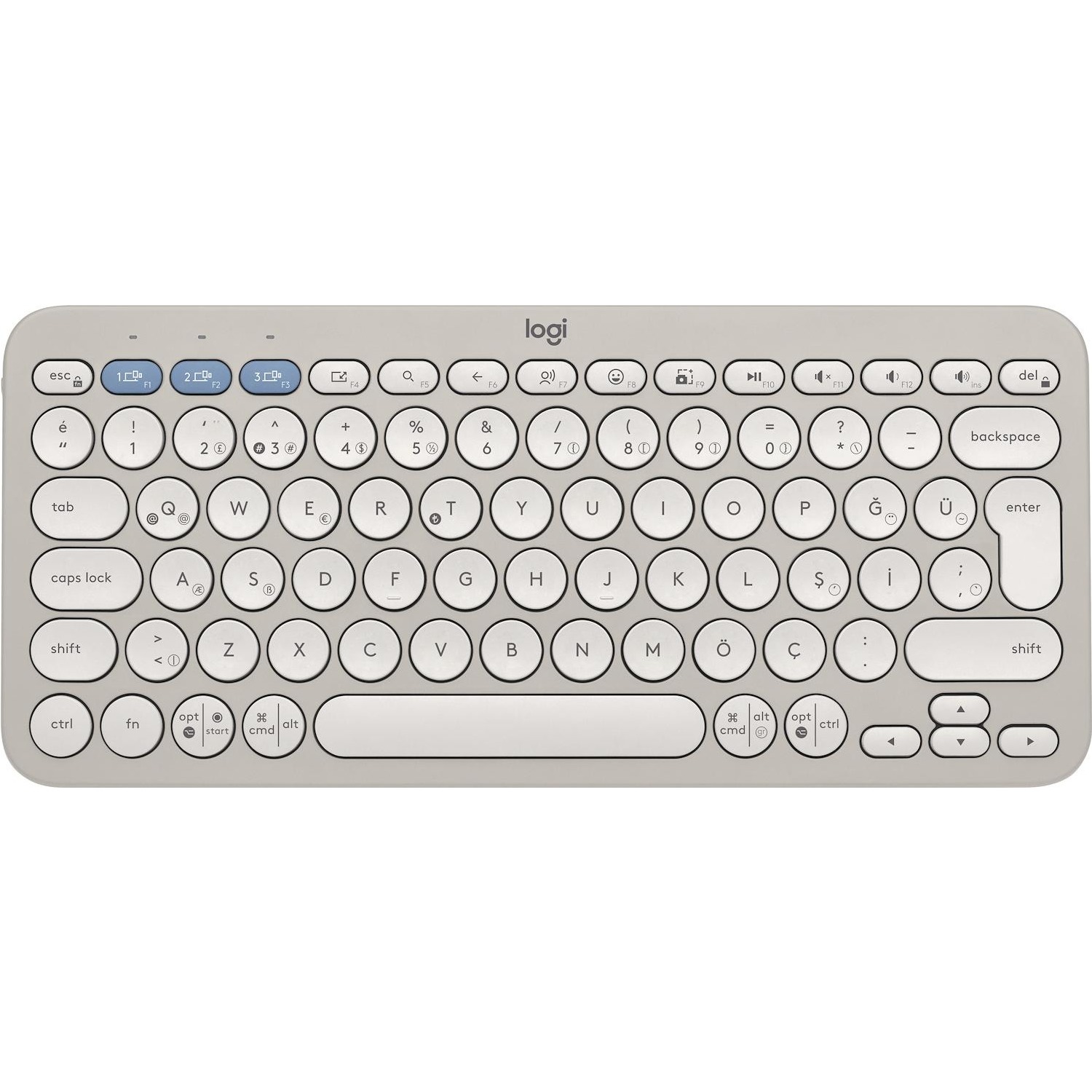 Immagine per Tastiera per tablet Logitech K380S Pebble bianco da DIMOStore