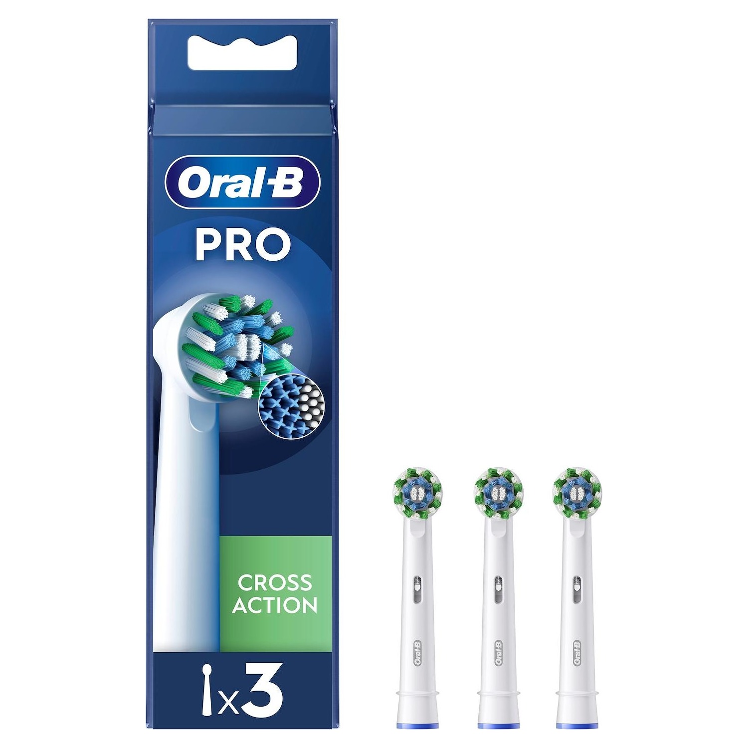 Immagine per Testine di ricambio Oral-B Braun XF Cross Action confezione 3pz white bianco da DIMOStore
