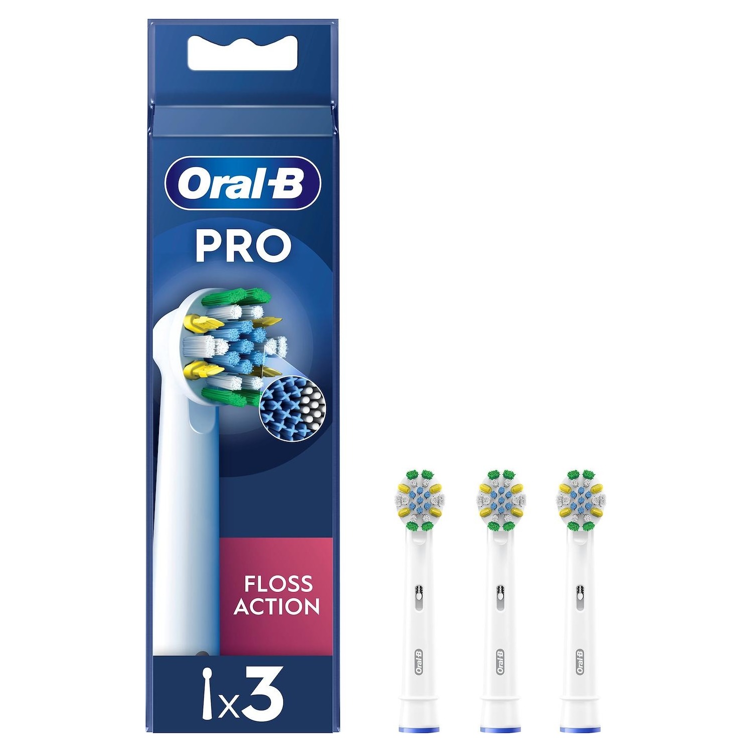 Immagine per Testine di ricambio Oral-B Braun XF Floss Action confezione 3pz white bianco da DIMOStore