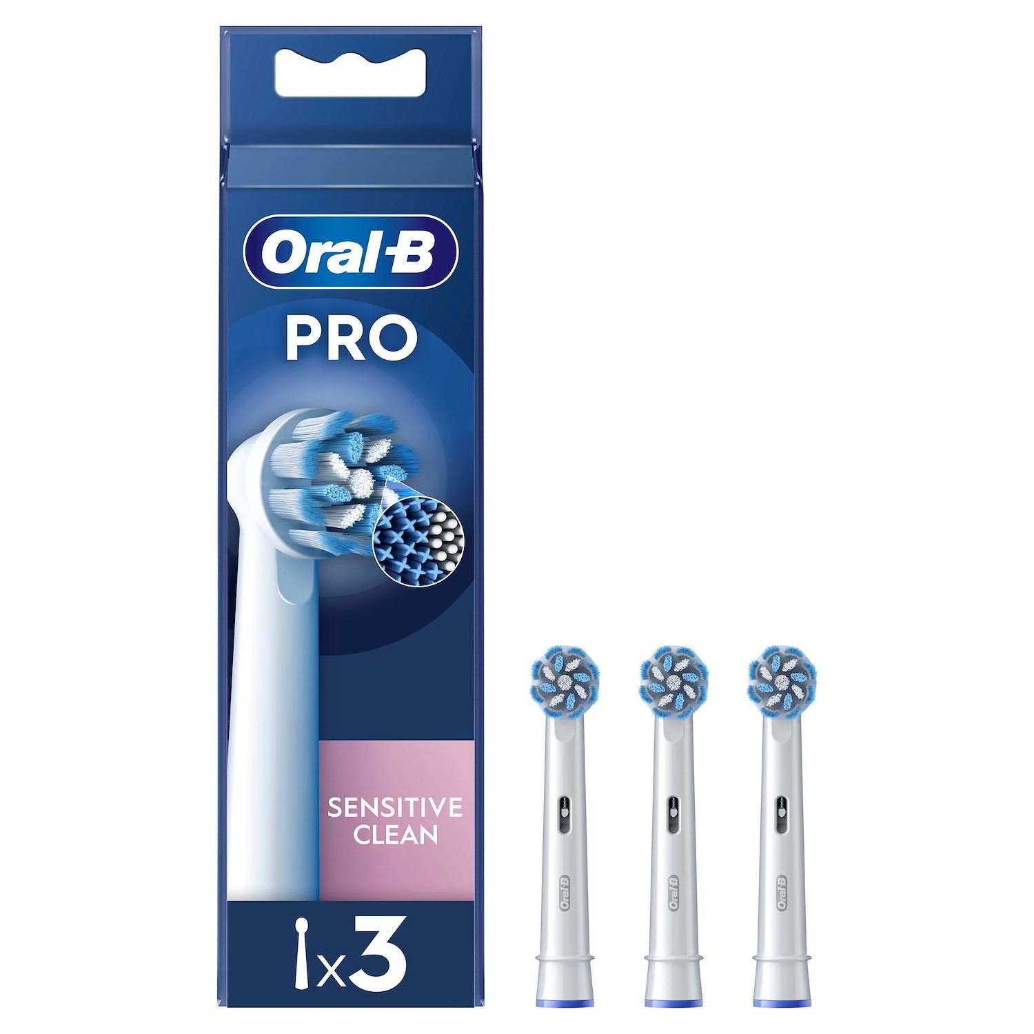 Testine di ricambio Oral-B Braun XF Sensitive confezione 3pz white bianco -  DIMOStore