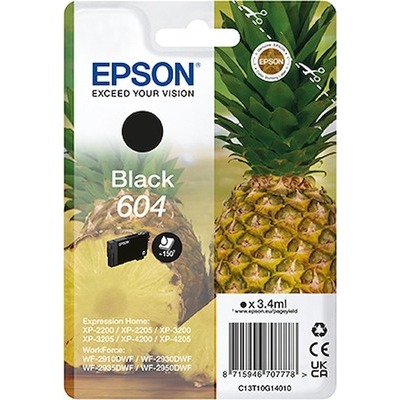 Cartuccia Epson serie ananas 604 nero per XP-2200 XP-2205 XP-3200