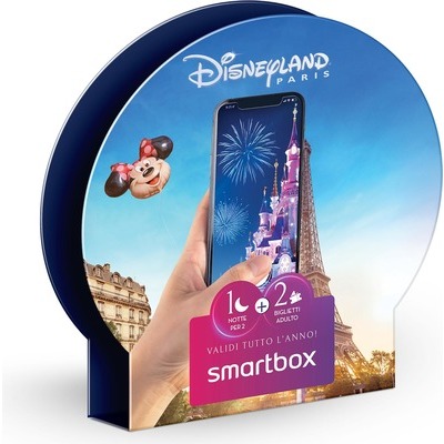 Cofanetto regalo Smartbox Disneyland - 1 ingresso e 1 notte per 2 -  DIMOStore
