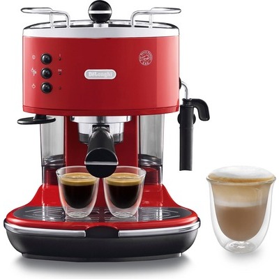 Macchina caffe' espresso Ariete 131800 con macina caffe' integrato red  rosso - DIMOStore