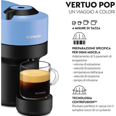 Macchina caffe' Nespresso De'Longhi Vertuo Pop ENV90.A light