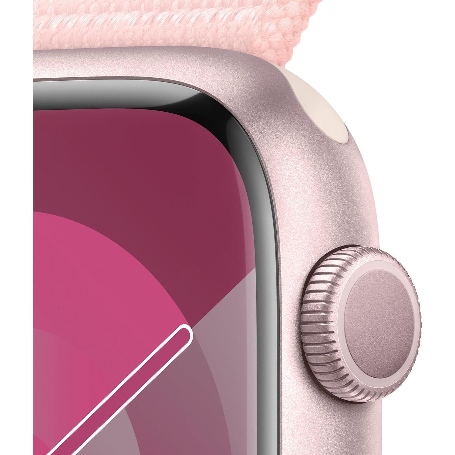Apple Watch Serie 9 GPS 45mm Alluminio Pink con cinturino Sport Loop Light  Pink - DIMOStore