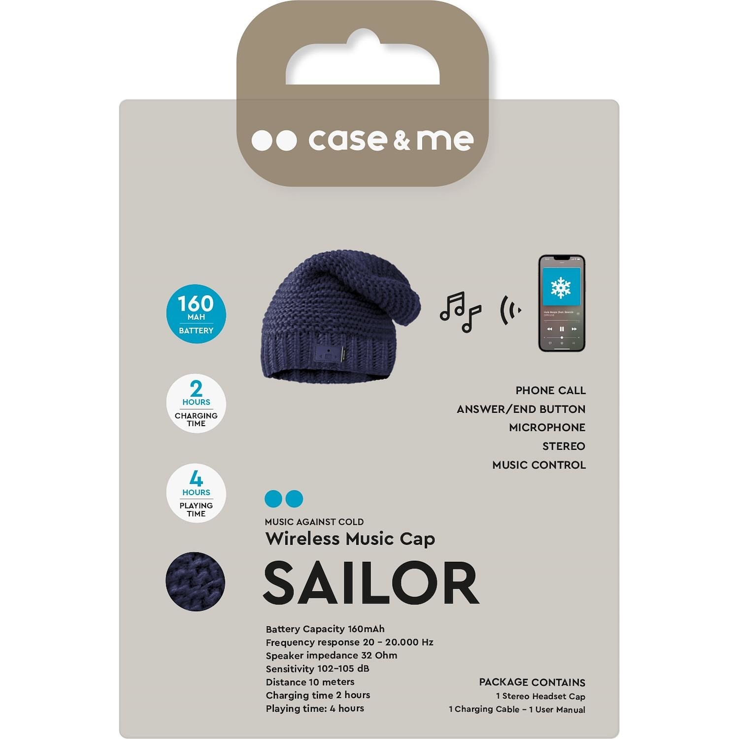 Sailor - Cappello invernale con cuffie wireless