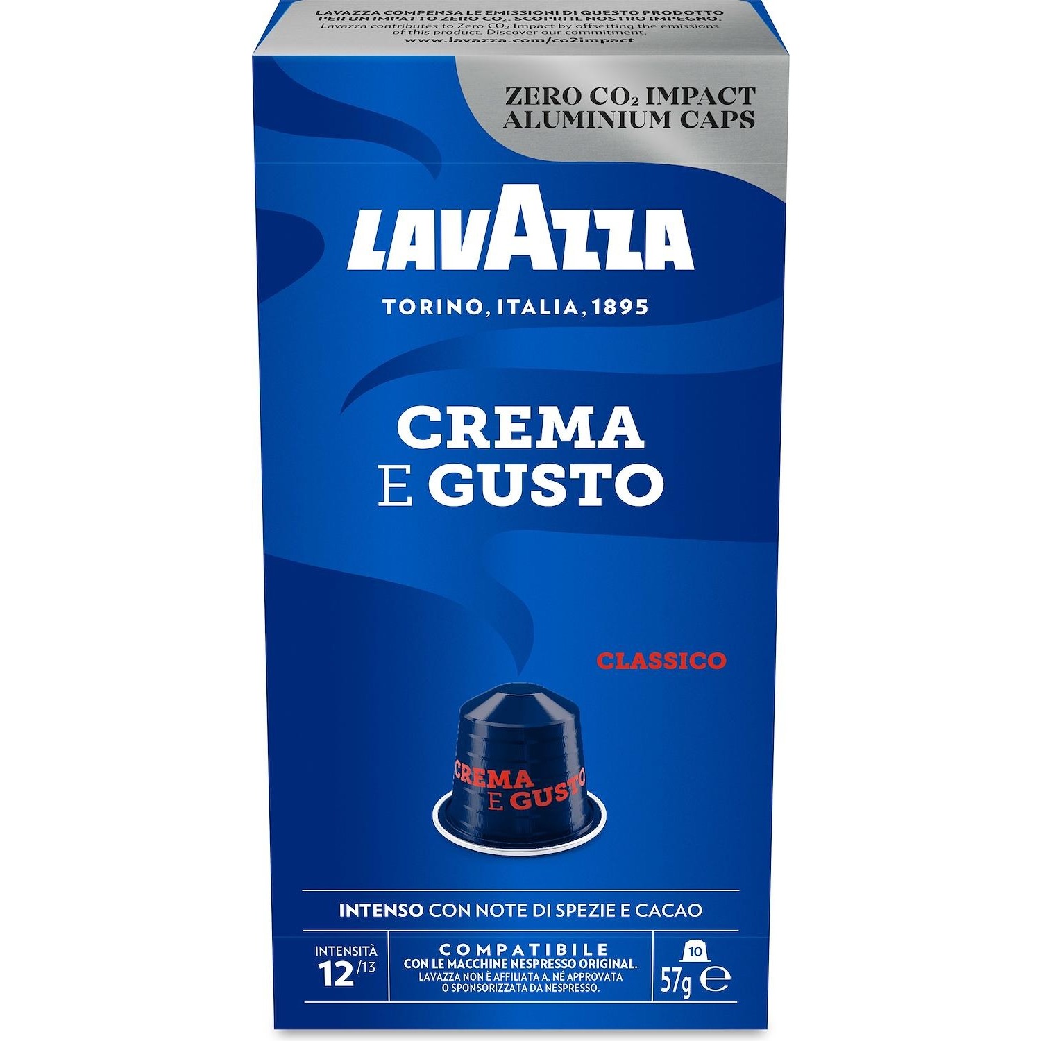 Capsule Caffe' Lavazza Nespresso Crema & Gusto 10 capsule - DIMOStore