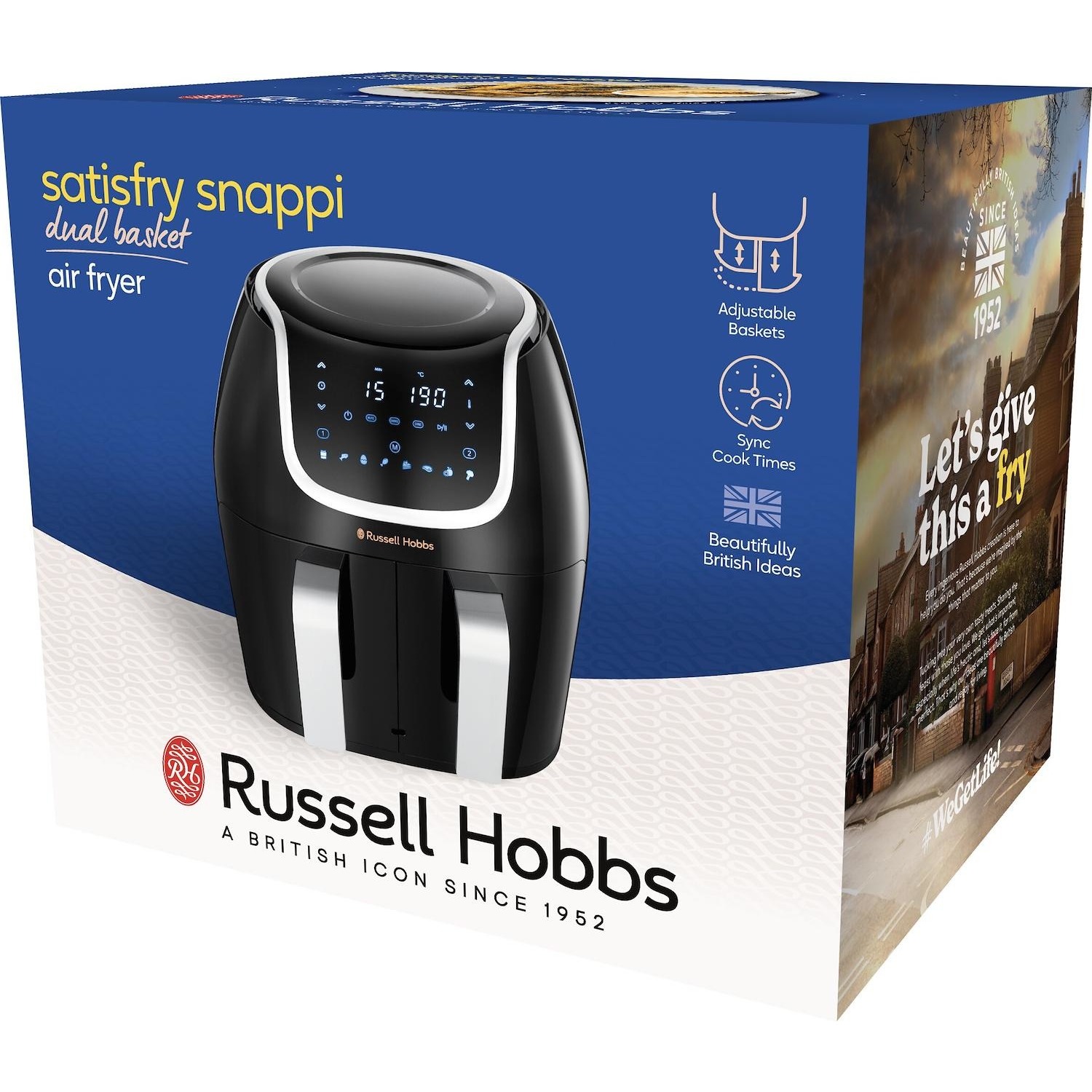 Friggitrice ad aria Russell Hobbs Satisfry Snappi 27290-56 potenza