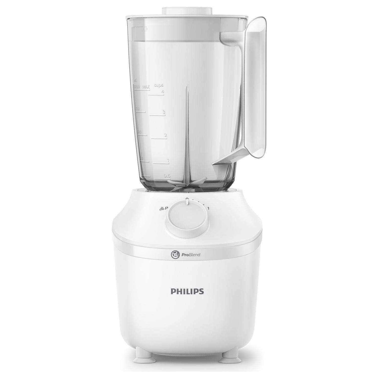 Frullatore Philips HR2041/00 Serie 3000 450W, Recipiente da 1,9L, Lame in  acciaio Inossidabile, Sistema ProBlend, Tritaghiaccio