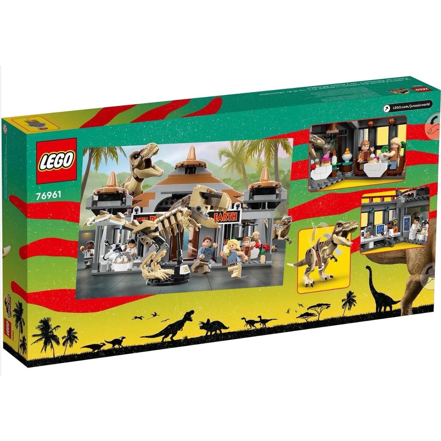 Lego Jurassic Park Centro Visitatori - L'attacco del T. rex e del Raptor -  DIMOStore