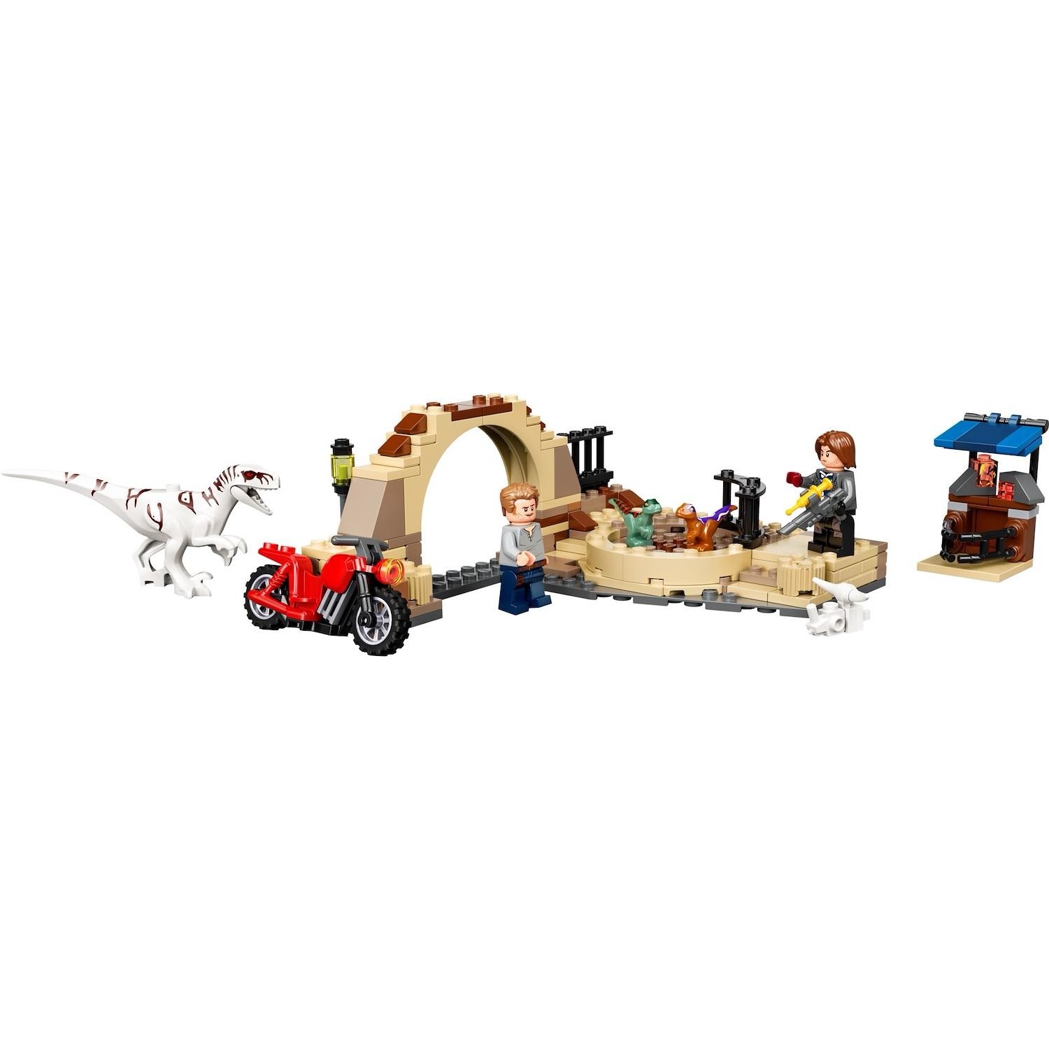 Lego Jurassic World Atrociraptor: Inseguimento sulla moto - DIMOStore