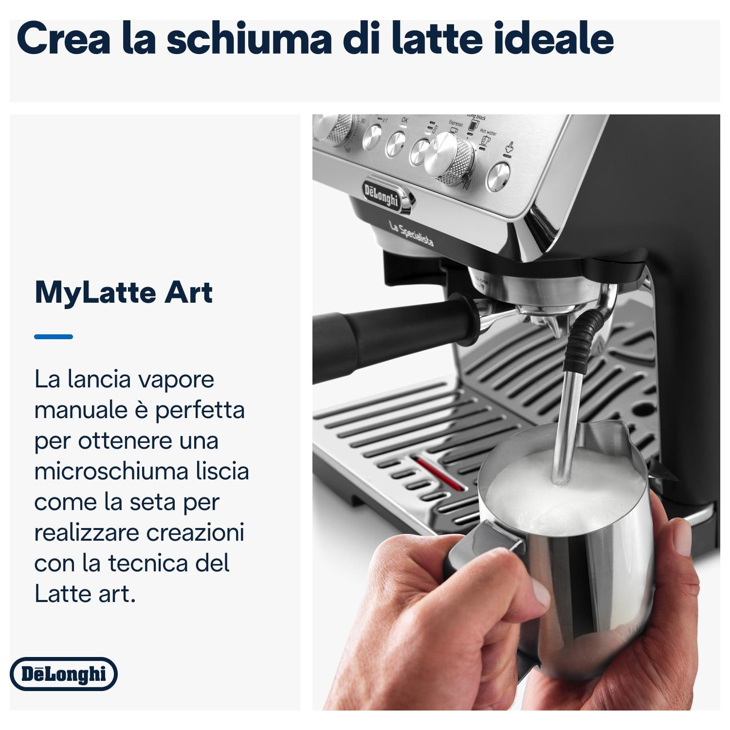 Macchina caffe' manuale De'Longhi Specialista EC9155.MB Arte - DIMOStore